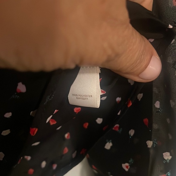 ❤️2/$15 or 3/$21❤️ LC Lauren Conrad Floral Flouncy Pheasant Top, Size Small - Picture 11 of 11